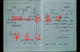 新疆2002年高中畢業證樣本（新疆高中畢業證）