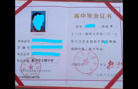 徐州市2000年高中畢業證模板（江蘇省徐州市高中畢業證樣本）