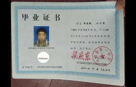 河北2009年普通高中畢業證樣本（河北省高中畢業證模板圖片）